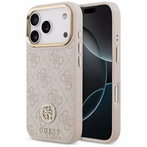 Guess 4G Strass Logo MagSafe Ümbris jaoks iPhone 17 Pro - Roosa