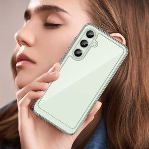 Outer Space Ümbris with Gel Frame jaoks Samsung Galaxy S24 FE - läbipaistev