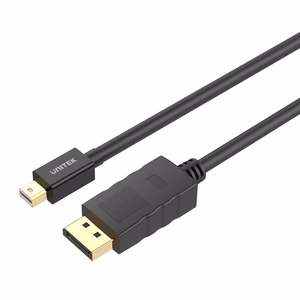 UNITEK Y-C611BK DisplayPort kaabel 2 m Mini DisplayPort Must