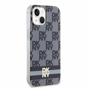 DKNY IML Checkered Mono Pattern & Printed Stripes MagSafe Ümbris jaoks iPhone 15 Plus / 14 Plus - Must