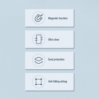 Nillkin Nature Pro armored ümbris with a magnetic ring jaoks Samsung Galaxy S24+ - valge