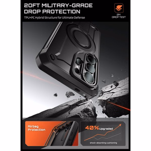 Supcase Unicorn Beetle Pro Mag MagSafe 2-komplektne ümbris Samsung Galaxy S26 Ultra jaoks - must