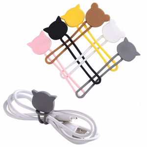 Silicone cable reel - black
