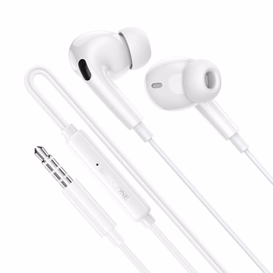 Borofone Earphones BM100 Pro Fuente with microphone valge