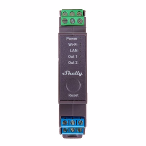 Shelly Pro 2 реле на DIN-рейке 2-канальное WiFi LAN