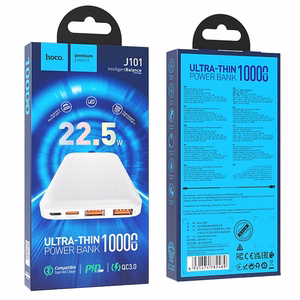 Powerbank Hoco 10000 mAh QC PD 3A 22,5W J101 valge