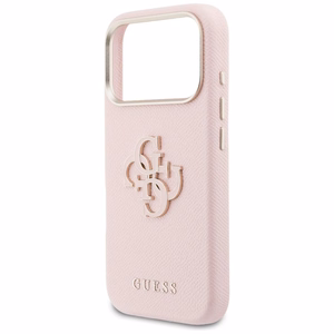 Guess FW vaigust logo ümbris iPhone 17 Pro Max'ile - roosa