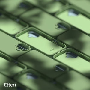 Etteri силиконовый чехол iPhone 16 Plus 6,7" светло-зеленый