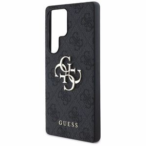 Guess Big 4G Logo Classic Logo Ümbris jaoks Samsung Galaxy S25 Ultra must