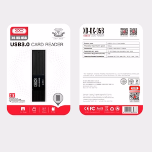 XO kaardilugeja 2 in 1 DK05B USB 3.0 must