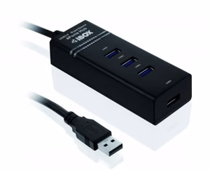iBox IUH3FB USB-jaotur 5000 Mbit/s Must
