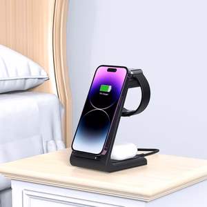 Tech-Protect QI15W-A36 3в1 Зарядная станция для Apple - чёрный