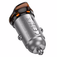 Car Laadija Hoco 2 x USB C PD QC3.0 45W NZ16B metal hall