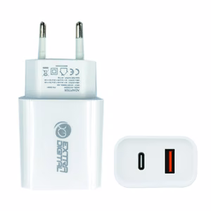 Laadija EXTRA DIGITAL USB 3.0+ Type C: 220V, 20W, QC3.0+ PD