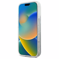 Karl Lagerfeld Liquid Glitter Karl & Choupette Head Magsafe Ümbris jaoks iPhone 16 Pro Max - Clear