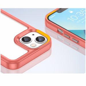 Outer Space Case iPhone 14 Plus kõva kate geelraamiga punane