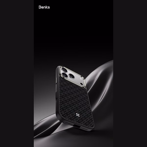 Must Benks Magnetic Armor Pro Armor Grid 600D kevlari ja metallraamiga ümbris (C.K.FL.AP.BK.B072) mudelitele iPhone 18 Pro / iPhone 17 Pro Camera Controli nupuga