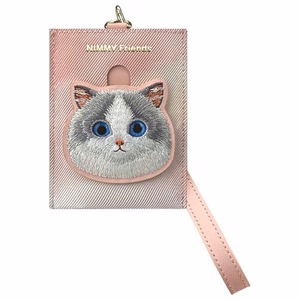 Nimmy Big Eyed Pet 2.0 Cat 3-in-1 Phone Bag + Wallet + Tracker Ümbris - Roosa