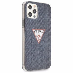 GUESS чехол для IPHONE 12 Pro Max GUHCP12LPCUJULDB (Jeans Collection) тёмно-синий