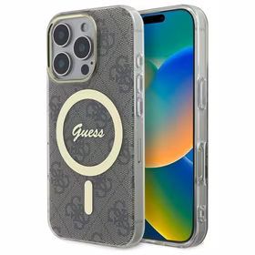 Guess IML 4G MagSafe Ümbris jaoks iPhone 16 Pro Max - Brown