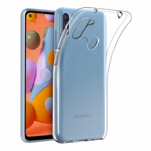 Ümbris Samsung A11 jaoks, Ultra Slim 0,5 mm tagakaas, läbipaistev
