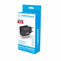 Esperanza EZC108K mains charger 45W must
