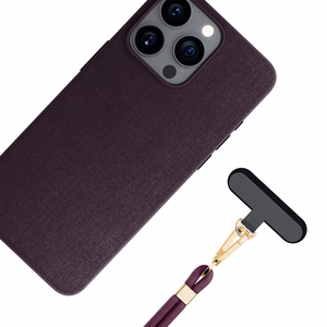 3mk EasyClip Elite telefoni kaelapael, Mulberry (kuldsed detailid)