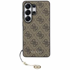 Guess чехол 4G Classic Logo Charm MagSafe для Samsung Galaxy S26 Ultra коричневый