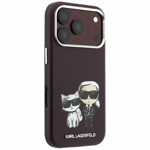 KARL LAGERFELD ümbris mudelile IPHONE 18 Pro /17 Pro ühildub MagSafe'iga (Bodies Sketch) (värv: bordoopunane)