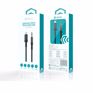 Devia cable audio Ipure EC619 Lightning - jack 3,5 mm 1,0 m must