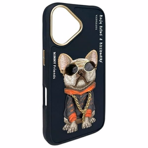 Nimmy Glasses Cool Dog iPhone 16 Ümbris - Must