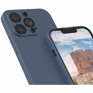 Telefoni ümbris Liquid Silicone Edge Samsung A736 A73 5G (tume sinine)