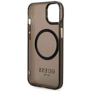 Guess GUHMP14SHTCMK iPhone 14 6.1" must/must hard ümbris kuldne Outline Translucent MagSafe