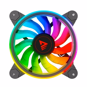SAVIO FAN-01 4-osaline 120mm ARGB-ventilaatorite komplekt koos kontrolleri ja kaugjuhtimispuldiga