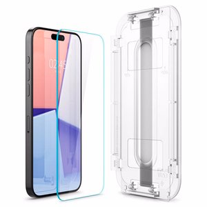 Spigen Glas.tR EZ Fit Karastatud klaas jaoks iPhone 15 Pro - 2 pcs.
