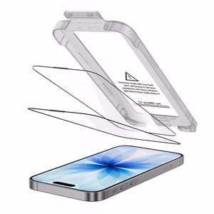 Tech-Protect Quick Set+ 2-pack karastatud klaas jaoks iPhone 17 - must