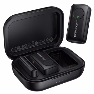Borofone Lavalier wireless microphone BFK17 Lemai Type C black - 2 pieces