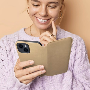 DUAL POCKET Book ümbris jaoks SAMSUNG S25 Ultra kuldne