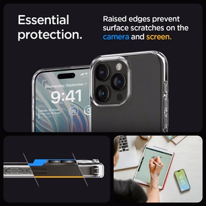 SPIGEN ümbris ULTRA HYBRID jaoks IPHONE 15 Pro frost clear