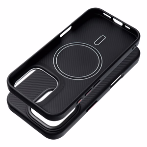 Ümbris jaoks iPhone 15 PRO MAX Carbon Elite Mag Cover compatible with MagSafe must