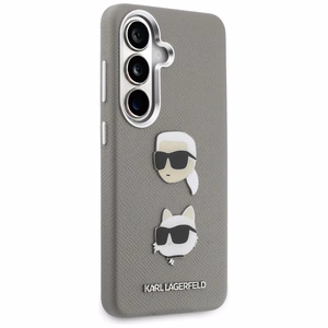 Karl Lagerfeld ümbris Saffiano Double Heads Metal Samsung Galaxy S26 hõbedane
