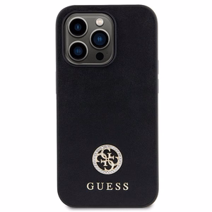 Guess GUHCP15LPS4DGPK iPhone 15 Pro 6.1" must/must hardcase Strass Metal Logo