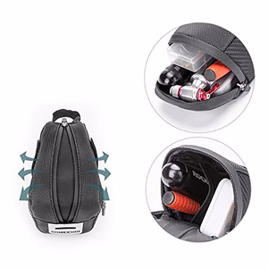 Rockbros B74 jalgratta sadulakott 0.75L - must