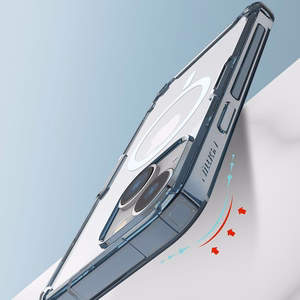 Nillkin Nature Pro armored ümbris with MagSafe jaoks iPhone 15 Plus - sinine