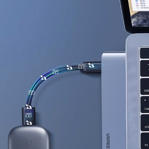 Ugreen HUB 60559 2x USB-C / USB-C PD (Thunderbolt 3, 100W, 4K 60 Hz, 10 Gbps) / HDMI 4K 30 Hz / 3x USB 3.0 MacBook Pro / Air - hall
