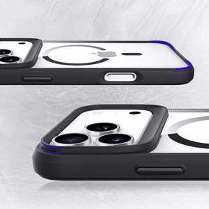 Чехол 3mk Satin Armor MagCase для iPhone 17 Pro Max - прозрачный чёрный