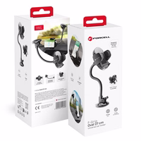 Car phone hoidja Forcell F-Grip Oval 27 cm windshield / dashboard / air vent must
