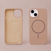 Silikoon Thin Mag ümbris for iPhone 16e / 17e pruun