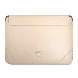 Guess Saffiano Triangle Logo ümbris jaoks a 14" laptop - beige