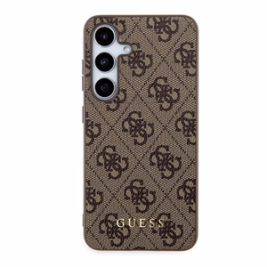 Guess 4G Metal kuldne Logo ümbris jaoks Samsung Galaxy S24 - brown
